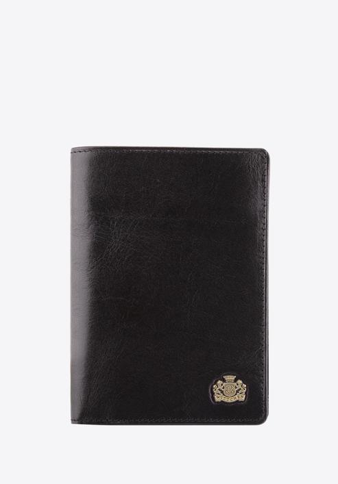 Męski portfel skórzany z podzielonym wnętrzem, czarny, 10-1-020-4, Zdjęcie 1