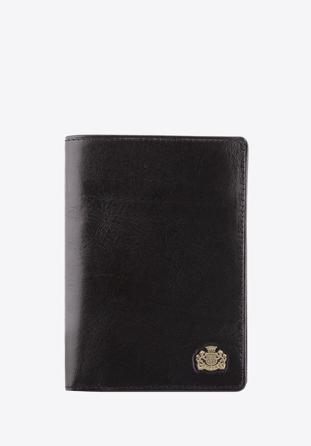 Męski portfel skórzany z podzielonym wnętrzem, czarny, 10-1-020-1, Zdjęcie 1