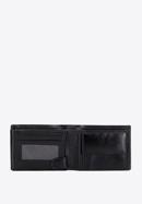 Męski portfel skórzany z rozkładanym panelem, czarny, 21-1-046-10, Zdjęcie 2