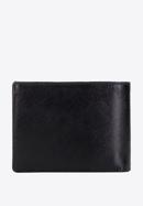 Męski portfel skórzany z rozkładanym panelem, czarny, 21-1-046-10, Zdjęcie 5