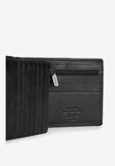 Męski portfel skórzany z rozkładanym panelem, czarny, 21-1-262-10L, Zdjęcie 6