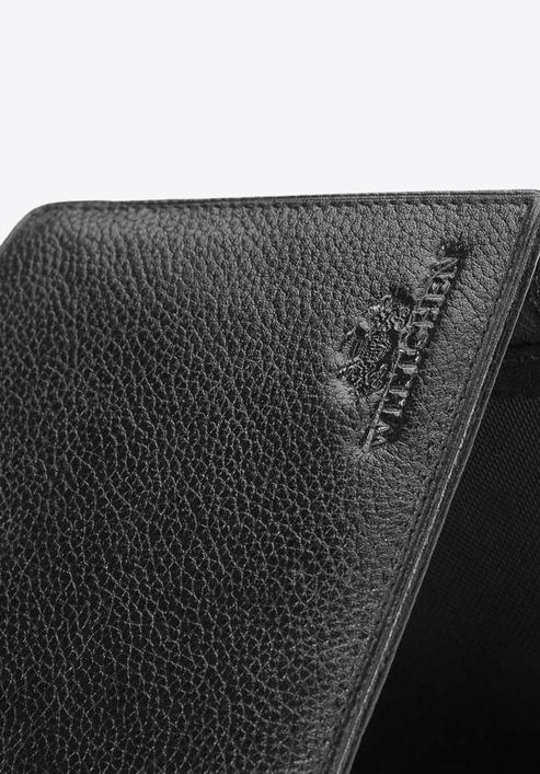Men's leather tri-fold wallet, black, 21-1-262-10L, Photo 9