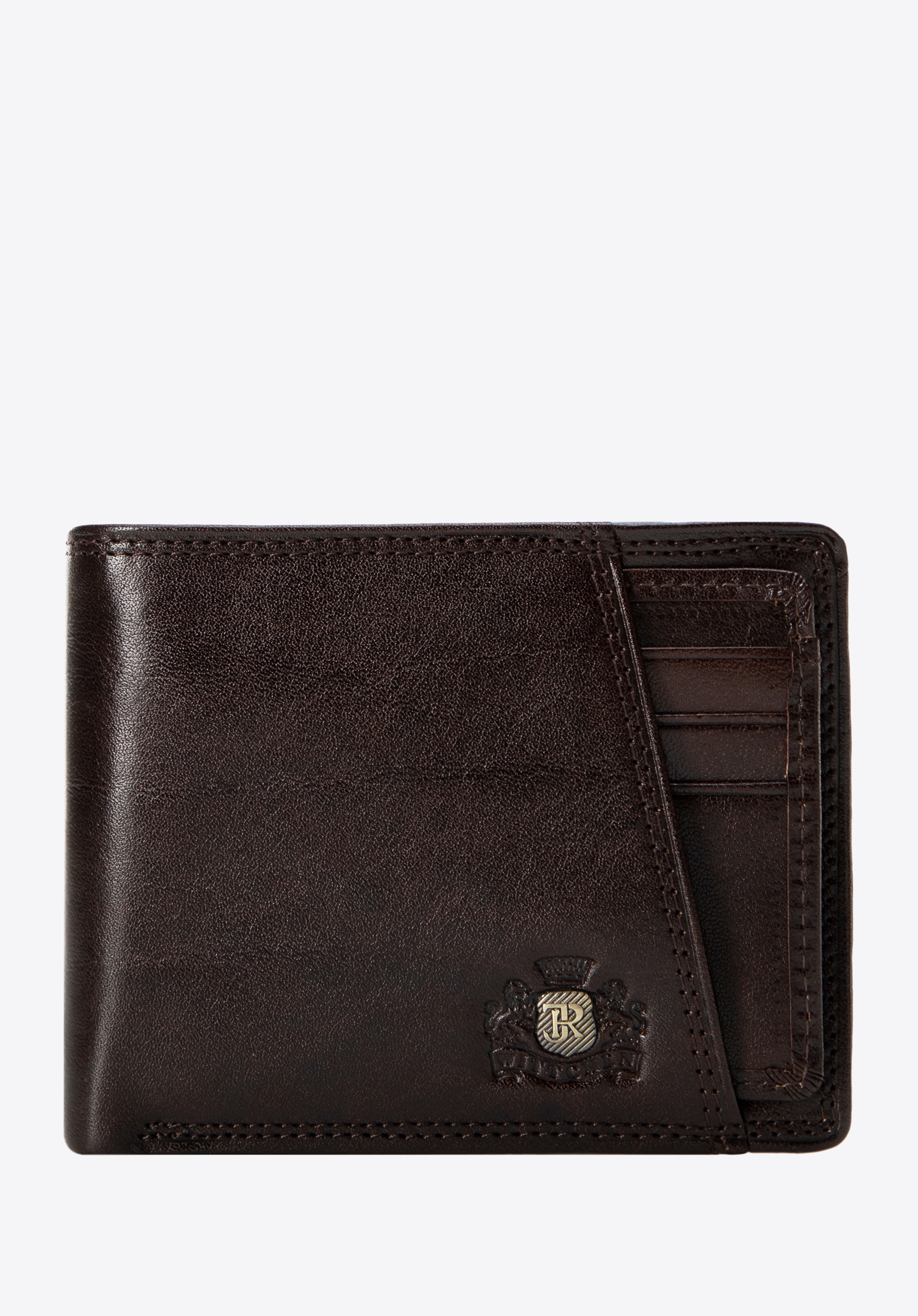 Men's leather wallet with removable panel, brown, 39-1-267-3L, Photo 1