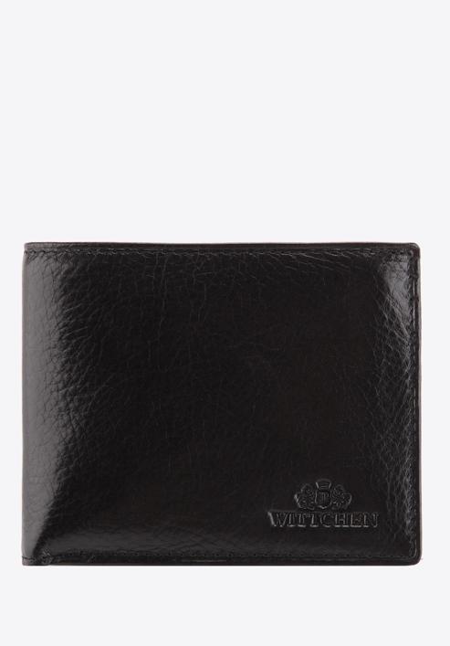 Męski portfel skórzany z wyjmowanym panelem, czarny, 21-1-019-10, Zdjęcie 1