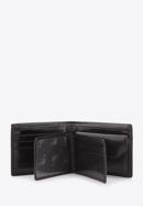 Męski portfel skórzany z wyjmowanym panelem, czarny, 21-1-019-10, Zdjęcie 4