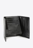 Męski portfel skórzany z wysuwanym panelem, czarny, 21-1-018-10, Zdjęcie 4