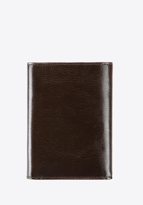 Męski portfel skórzany z wysuwanym panelem, ciemny brąz, 21-1-018-10, Zdjęcie 5