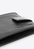 Męski portfel skórzany z zapięciem na napę, czarny, 21-1-270-10L, Zdjęcie 6