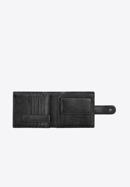 Men's leather press stud wallet, black, 21-1-125-40, Photo 3