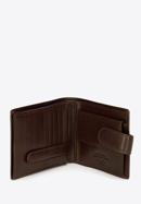 Męski portfel skórzany zapinany na napę, brązowy, 21-1-125-40, Zdjęcie 4