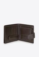 Men's leather press stud wallet, dark brown, 21-1-125-40, Photo 4