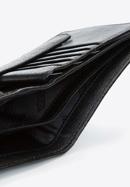 Men's leather press stud wallet, black, 21-1-125-40, Photo 6