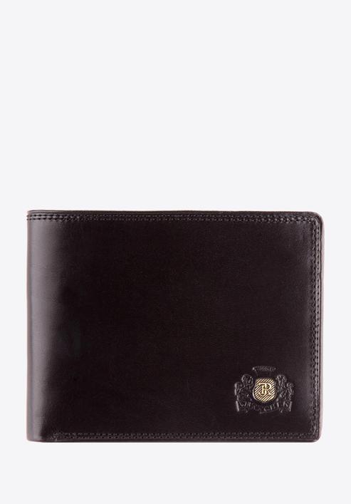 Męski portfel z herbem średni, czarny, 39-1-173-1, Zdjęcie 1