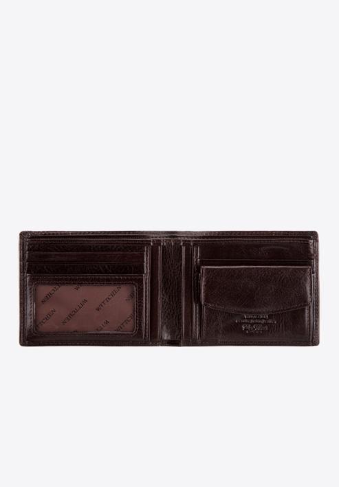 Męski portfel z herbem średni, brązowy, 39-1-173-1, Zdjęcie 2