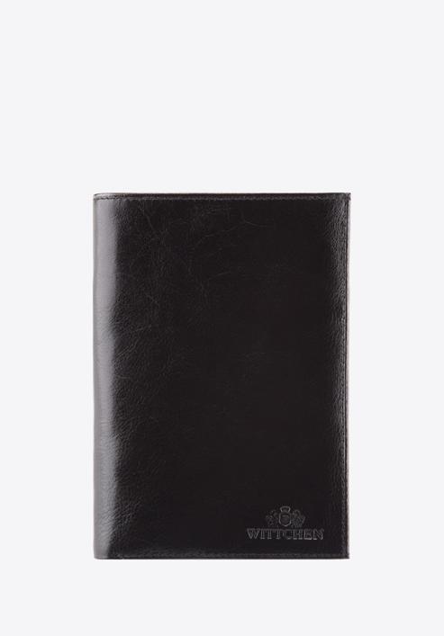 Męski portfel ze skóry bez zapięcia, czarny, 21-1-033-10, Zdjęcie 1