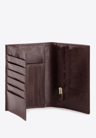Męski portfel ze skóry klasyczny brązowy