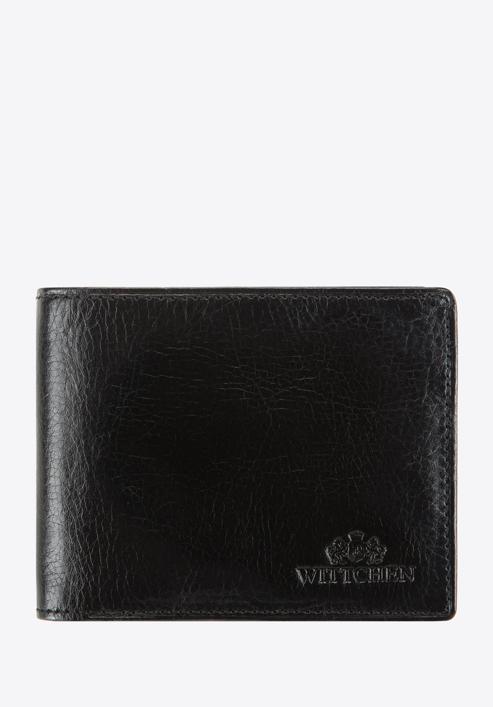 Męski portfel ze skóry mały, czarny, 21-1-271-10, Zdjęcie 1