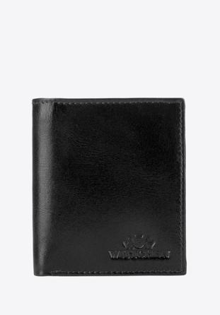 Męski portfel ze skóry mały, czarny, 26-1-422-1, Zdjęcie 1