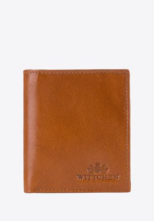 Męski portfel ze skóry mały, jasny brąz, 26-1-422-5, Zdjęcie 1