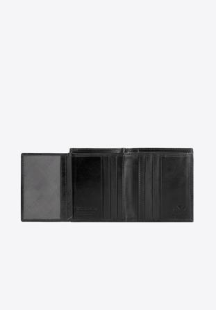 Męski portfel ze skóry mały, czarny, 26-1-422-1, Zdjęcie 1