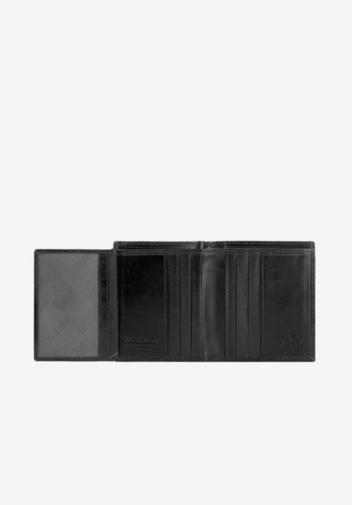 Męski portfel ze skóry mały, czarny, 26-1-422-1, Zdjęcie 3