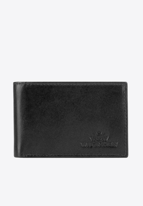 Męski portfel ze skóry minimalistyczny, czarny, 26-1-421-5, Zdjęcie 1