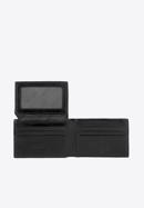 Męski portfel ze skóry minimalistyczny, czarny, 26-1-421-4, Zdjęcie 3