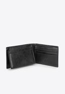 Męski portfel ze skóry minimalistyczny, czarny, 26-1-421-4, Zdjęcie 4
