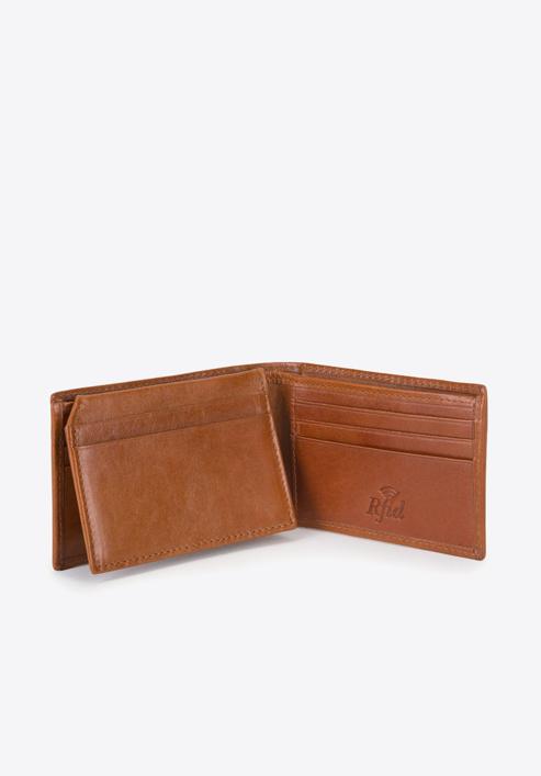 Męski portfel ze skóry minimalistyczny, jasny brąz, 26-1-421-4, Zdjęcie 4
