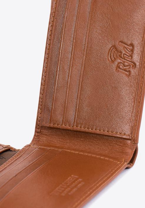 Męski portfel ze skóry minimalistyczny, jasny brąz, 26-1-421-4, Zdjęcie 8