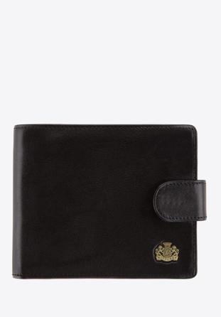 Męski portfel ze skóry prosty, czarny, 10-1-120-1, Zdjęcie 1