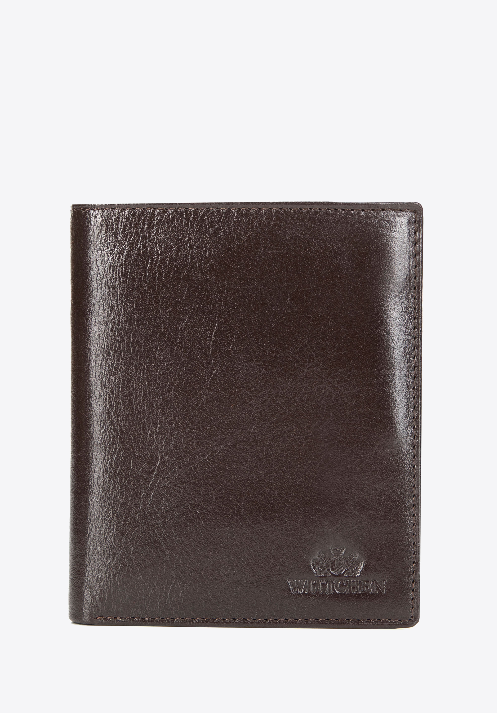 Men's large classic leather wallet, brown, 21-1-221-L40, Photo 1