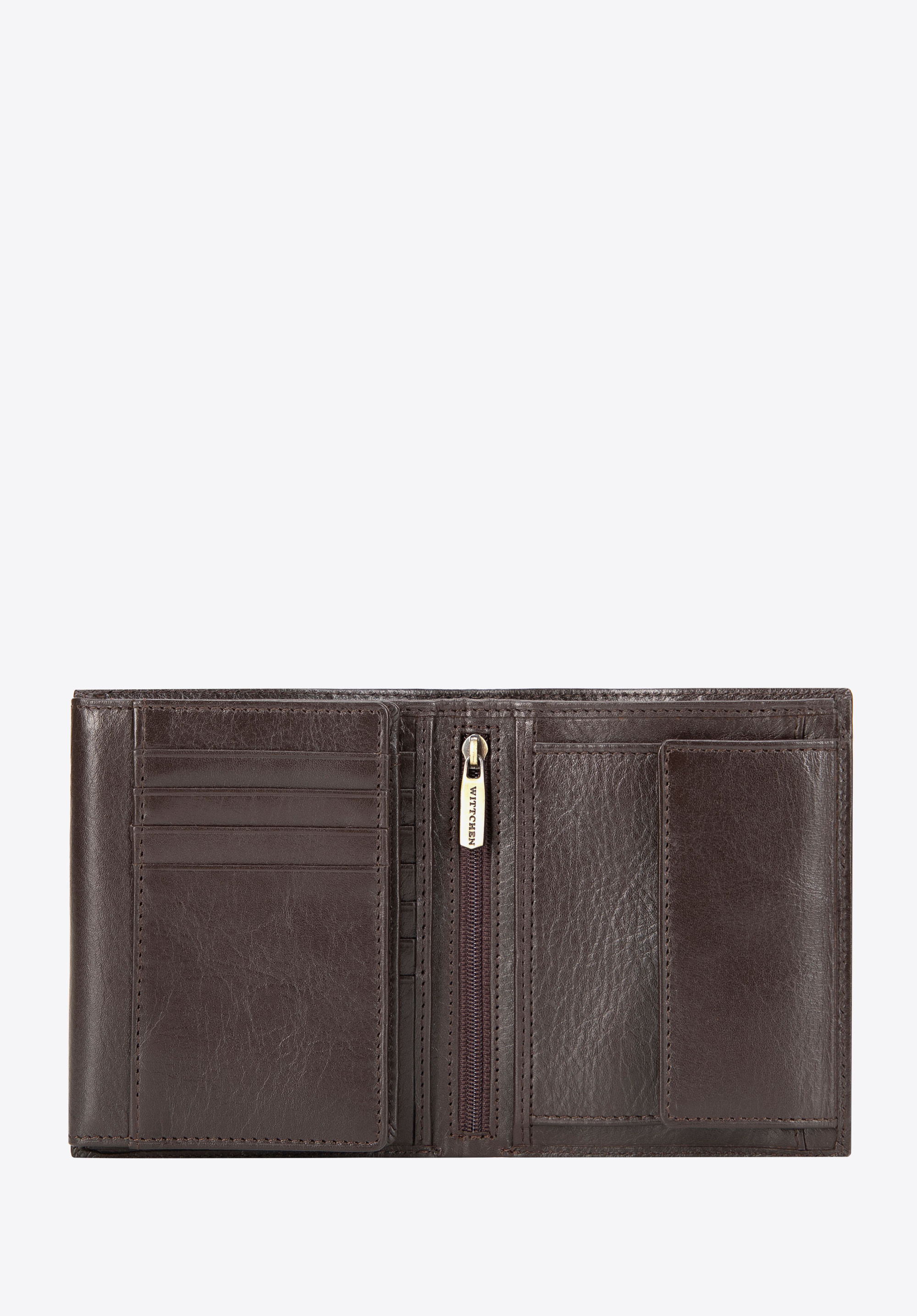 Men's large classic leather wallet, brown, 21-1-221-L40, Photo 1