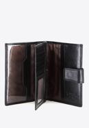 Męski portfel ze skóry z herbem na napę, czarny, 39-1-339-1, Zdjęcie 4
