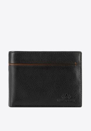 Men's leather wallet, black-brown, 21-1-491-14, Photo 1