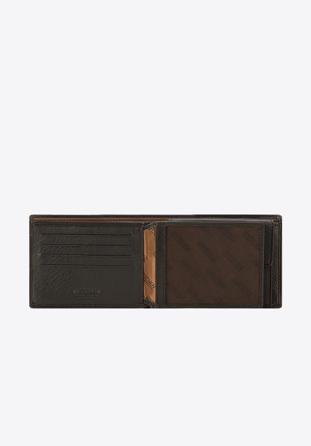 Men's leather wallet, black-brown, 21-1-491-14, Photo 1