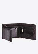 Men's leather wallet with fold-out panel, black, 21-1-040-10, Photo 4