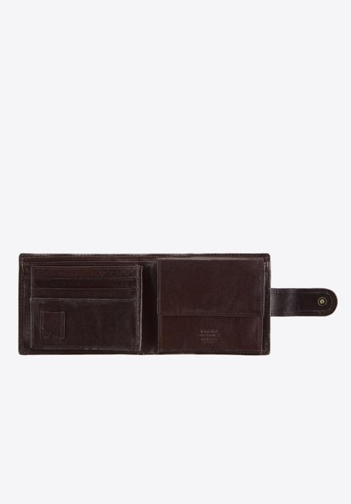 Męski portfel ze skory zapinany, brązowy, 10-1-127-1, Zdjęcie 2