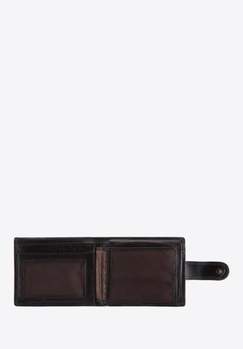 Męski portfel ze skory zapinany, czarny, 10-1-127-1, Zdjęcie 3