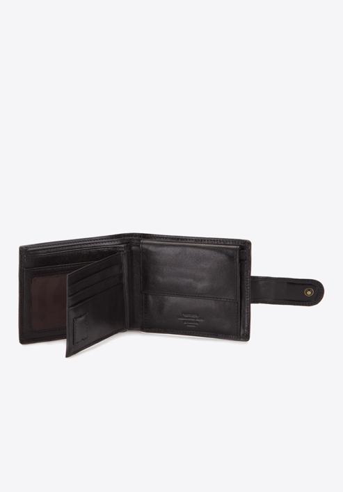 Męski portfel ze skory zapinany, czarny, 10-1-127-1, Zdjęcie 4
