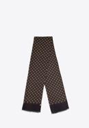 Men’s geometric-patterned scarf, graphite-beige, 98-7M-X01-X3, Photo 2