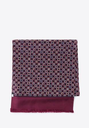 Men's silk scarf, violet-grey, 93-7M-S41-1, Photo 1