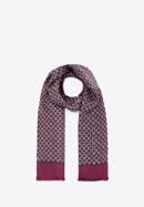 Men's silk scarf, violet-grey, 93-7M-S41-3, Photo 2