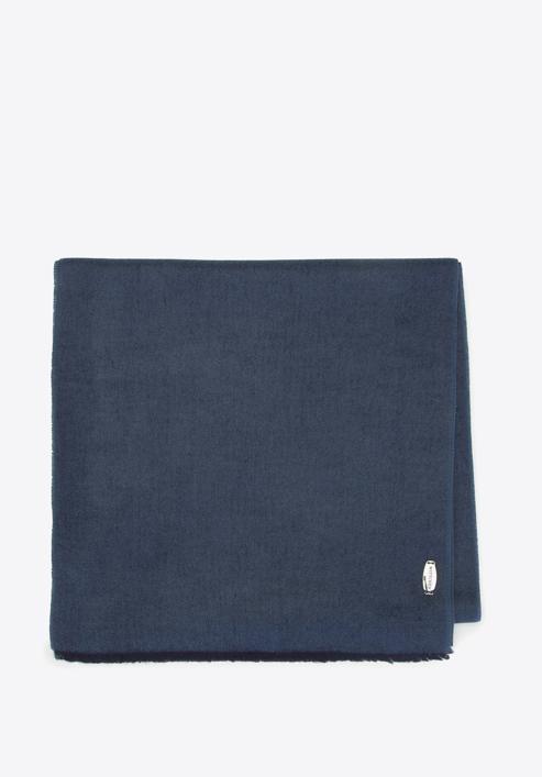 Men's scarf, navy blue, 91-7M-X01-7, Photo 1