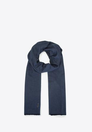 Men's scarf, navy blue, 91-7M-X01-7, Photo 1