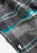 Men's checked scarf, grey-blue, 97-7M-X04-X3, Photo 3