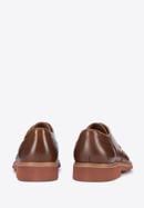 Men's leather brogue shoes, brown, 95-M-508-5-44, Photo 4