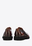 Men's brogue Derby shoes, dark brown - light brown, 96-M-700-4N-43, Photo 5