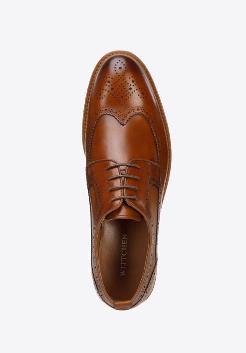 Men's leather brogues, brown, 96-M-501-1-40, Photo 5