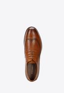 Men's leather brogue shoes, brown, 94-M-511-1-39, Photo 4